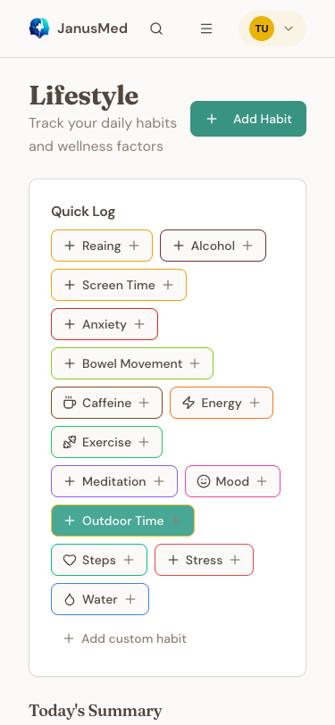 Dedicated Lifestyle page