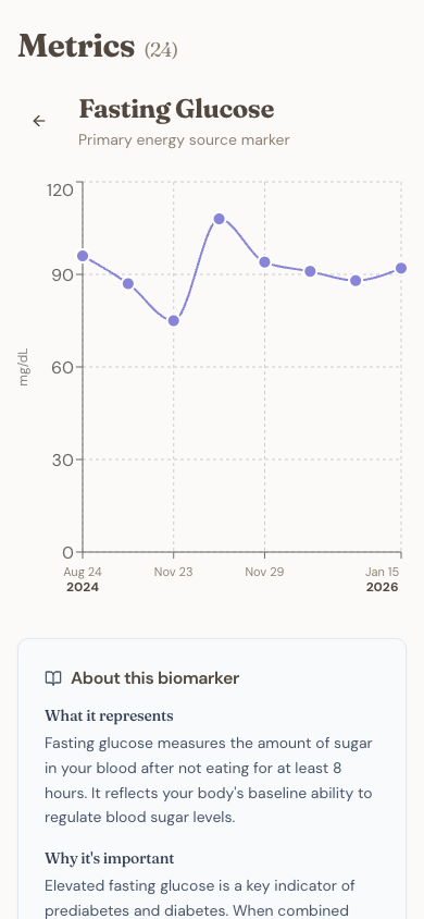 Metric graph with explanation